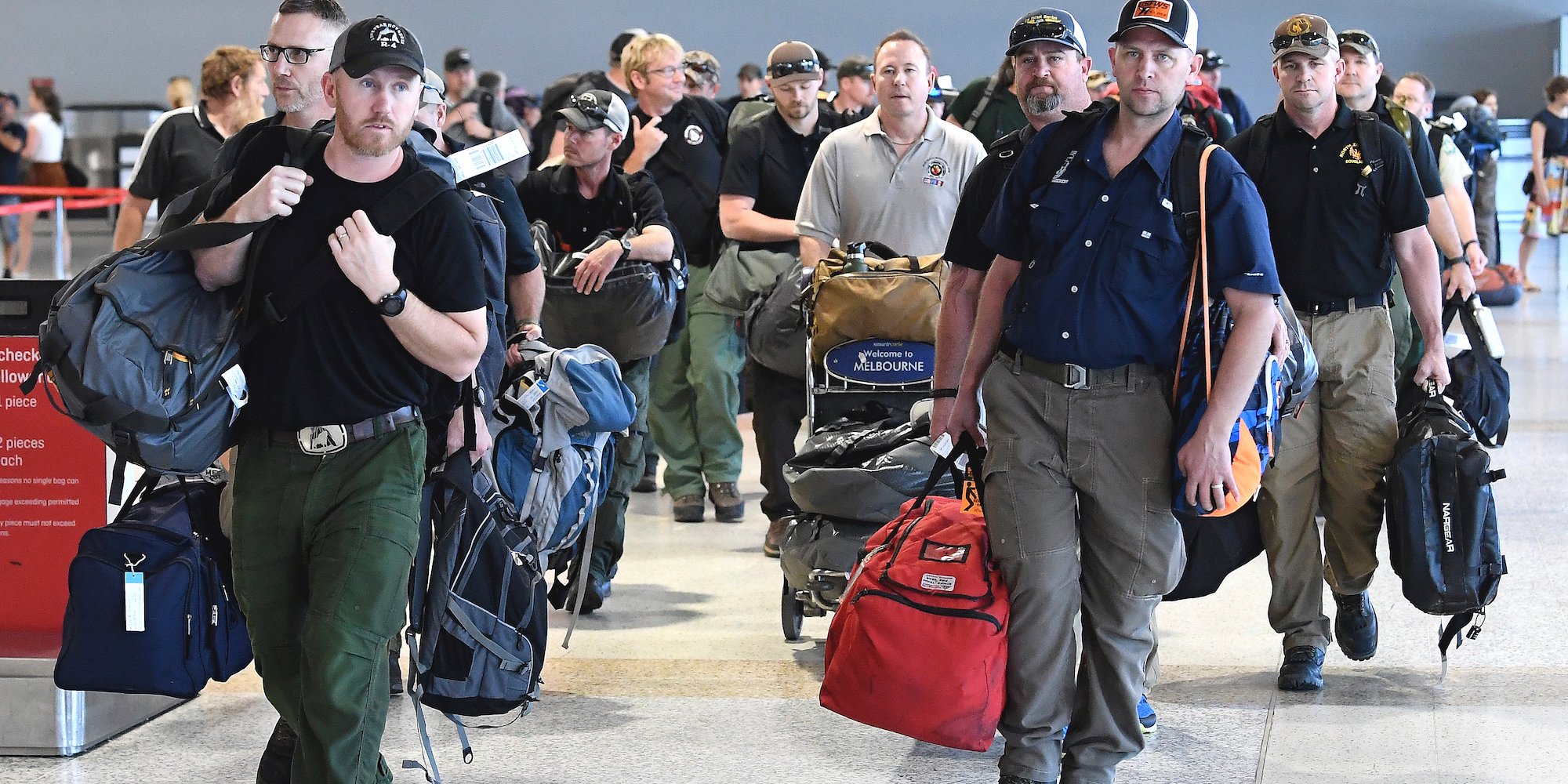 US firefighters Arrive in Australia to Help Fight Against Bushfires